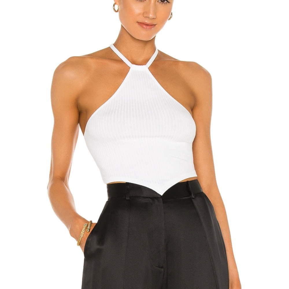 LNA Emmy Top White, Size XS